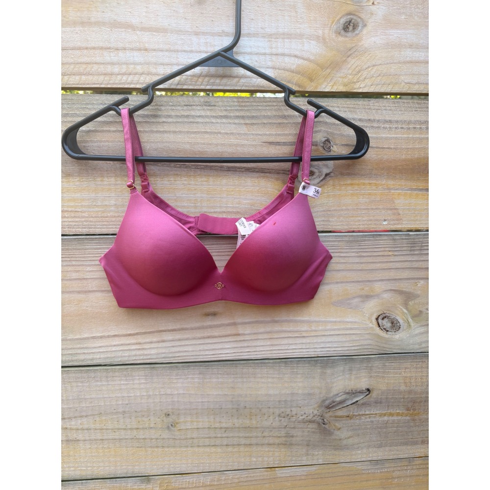 Victoria's Secret So Obsessed Wireless Push-Up Bra Pink 34B Padded No-Wire